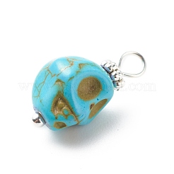 Pendientes de material sintético de color turquesa&nbsp;PALLOY-JF01841