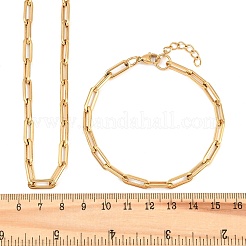Schmucksets aus Gliederketten aus Edelstahl 304&nbsp;SJEW-L199-05G