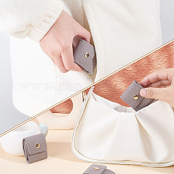4-Taschen-Schmuckrollen aus PU-Leder mit goldfarbenen Metalldruckknöpfen&nbsp;ABAG-WH0048-69B
