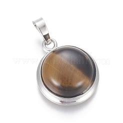 Natürlichen Tigerauge Anhänger&nbsp;G-L512-B04