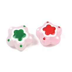 Perles de verre imitation jade peintes&nbsp;GL-CBA4370-07