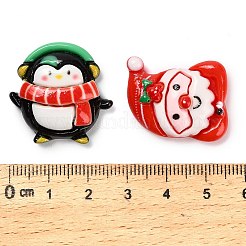 Weihnachtliche Cabochons aus undurchsichtigem Harz&nbsp;CRES-I047-01