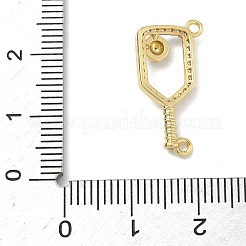 Pendenti in zirconi cubici trasparenti in micro pavè di ottone&nbsp;KK-I476-09G