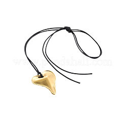 Collares colgantes de corazón de acero inoxidable 304&nbsp;NJEW-OY002-53G