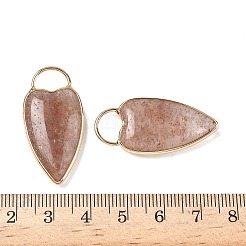 Natürliche Erdbeer-Quarz-Anhänger&nbsp;G-I393-01G-07