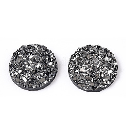 Cabochons décodés en résine druzy&nbsp;RESI-WH20007-01A