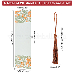 Kits zum Selbermachen von rechteckigen Lesezeichen aus Papier&nbsp;DIY-WH0304-309A