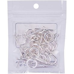Chiusure toggle argento tibetano&nbsp;TIBE-PH0001-06AS-NR