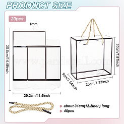 20 Stück transparente Geschenkboxen aus Haustierplastik&nbsp;AJEW-BC0009-80B