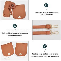Bausätze für DIY-Taschen aus PU-Leder&nbsp;DIY-WH0308-112A