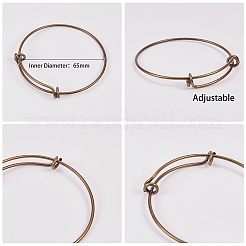 Bracciali in ottone regolabili fanno&nbsp;DIY-SC0007-03