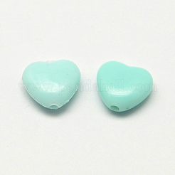 Opachi perline cuore acrilici&nbsp;SACR-Q100-M039