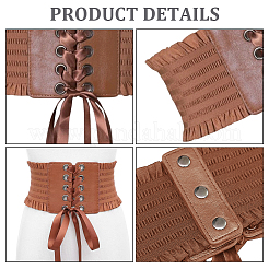 1 cintura elasticizzata in similpelle per donna&nbsp;AJEW-CL0002-93A