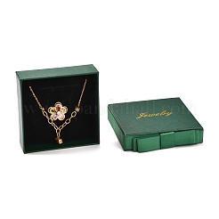 Cajas de joyería de cartón de joyería cuadrada y de palabra&nbsp;CBOX-C015-01C-02