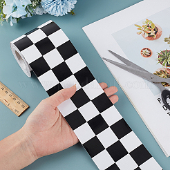 20 m Schottenmuster-Papierband mit Pinnwandrändern&nbsp;DIY-WH0349-525