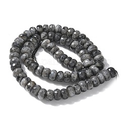 Fili sfaccettati di perline di labradorite naturale rondelle&nbsp;X-G-K090-02