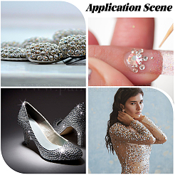 950 pz cabochon in resina con strass&nbsp;CRES-WH20004-03C