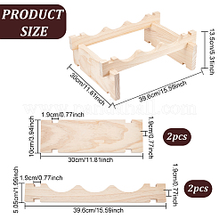 3 Weinflaschenregal aus Holz&nbsp;ODIS-WH0043-21
