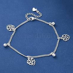 Braccialetti con ciondoli in acciaio inossidabile 304&nbsp;BJEW-L673-022S-04