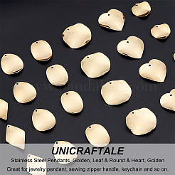 24 pendentif en acier inoxydable 304 de 6 styles&nbsp;STAS-UN0040-44