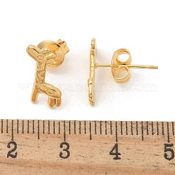 Orecchini a bottone in acciaio inossidabile 304 per donna&nbsp;STAS-Z117-15G-01
