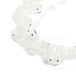 Fili di perle di vetro smaltato trasparente&nbsp;GLAA-B021-05A
