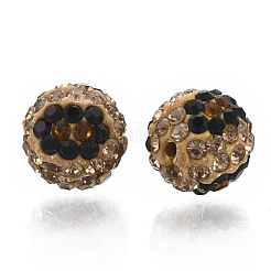 Polymer Ton Strass Perlen&nbsp;X-RB-N051-09B