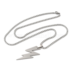 201 colliers pendentifs en acier inoxydable&nbsp;LS-NJEW-D307-02P-A