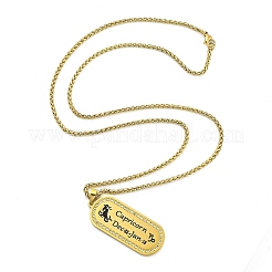 Halsketten mit Weizenkettenanhänger aus Edelstahl mit Mikropflaster und klarem Zirkonia im Sternbild-Design für Damen und Herren&nbsp;LS-NJEW-U007-01H