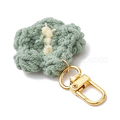 4 pz. Decorazione pendente a forma di fiore realizzata a mano in cotone lavorato a maglia&nbsp;HJEW-JM03697