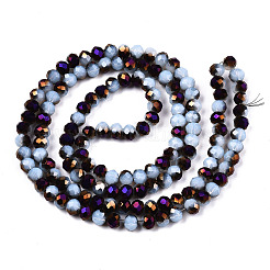 Chapelets de perles en verre électroplaqué&nbsp;LS-EGLA-A034-J6mm-F07