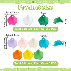 60pcs 10 Arten undurchsichtige Harzanhänger&nbsp;RESI-PH0002-59