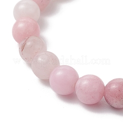 Braccialetti con ciondoli di perline di diaspro naturale con fiori di prugna per la festa della mamma&nbsp;BJEW-TA00611