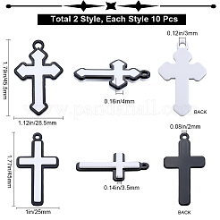20 Stück 2 Stile undurchsichtige Acrylanhänger&nbsp;MACR-SP0001-10