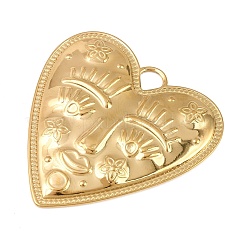 Pendentifs en acier inoxydable 304 gaufré&nbsp;STAS-K322-14B-G