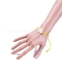 Bracciali di perline intrecciati con fili di nylon regolabili&nbsp;BJEW-JB05119-04
