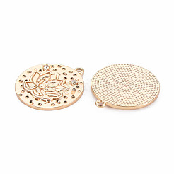 Latón micro pavimenta claro colgantes de circonio cúbico&nbsp;KK-S364-168