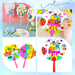 16 ventaglio di carta in 4 stili&nbsp;DIY-GF0010-32
