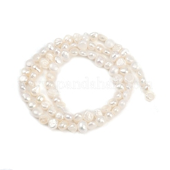 Fili di perle di perle d'acqua dolce coltivate naturali&nbsp;PEAR-P064-19D-09A