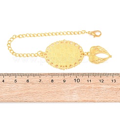 DIY-Kits zur Herstellung ovaler Anhängerdekorationen aus Zinklegierung&nbsp;AJEW-WH0314-889A-G