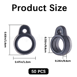 50 Stück Silikonanhänger&nbsp;SIL-GF0001-33A