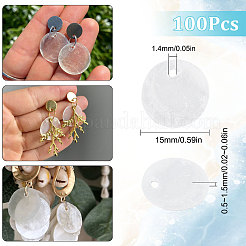 100 Stück Capiz-Muschel-Anhänger&nbsp;SHEL-SC0001-25B