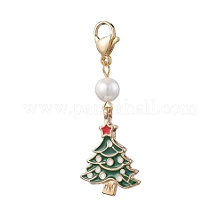 10 pz decorazioni pendenti in lega smaltata per albero di Natale&nbsp;HJEW-JM03817