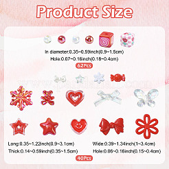 Kits de perles d'imitation ABS et de perles acryliques à faire soi-même&nbsp;DIY-FS0010-28