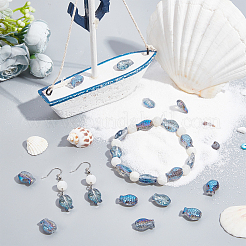 DIY-Sets zur Herstellung von Stretch-Armbändern mit Fischmotiven&nbsp;DIY-SC0020-13C