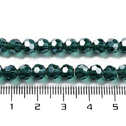 Chapelets de perles en verre transparent électrolytique&nbsp;LS-EGLA-A035-T6mm-A18