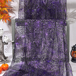 Tela de malla de poliéster de halloween&nbsp;DIY-WH0496-74C-04