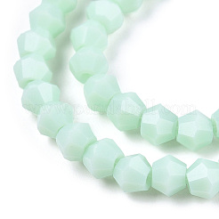 Hebras opacas de perlas de vidrio de imitación de jade de color sólido&nbsp;EGLA-A039-P2mm-D20