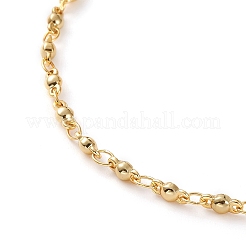 Pulsera de cadena de eslabones de latón&nbsp;SJEW-JS01167