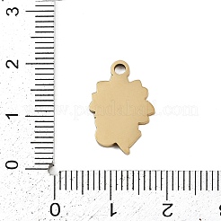 304 Edelstahl-Emaille-Anhänger&nbsp;LS-STAS-I338-03G